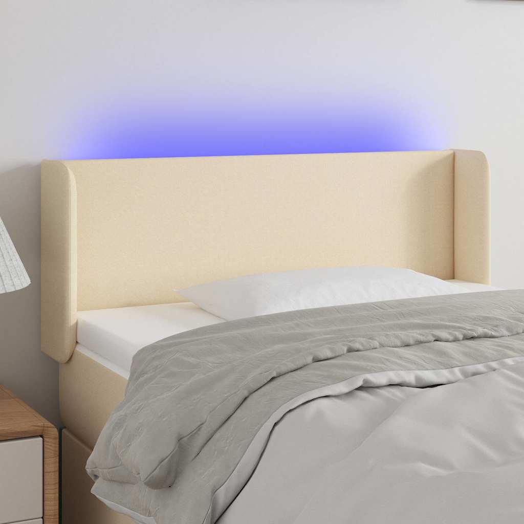 Sengegavl Med LED-lys Stof - Variant 3122935