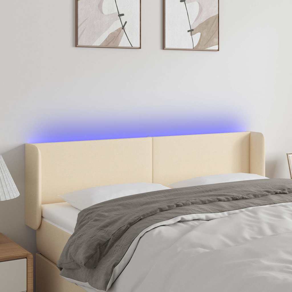 Sengegavl Med LED-lys Stof - Variant 3122959