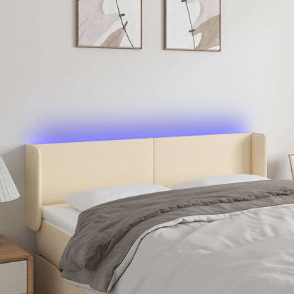 Sengegavl Med LED-lys Stof - Variant 3122959