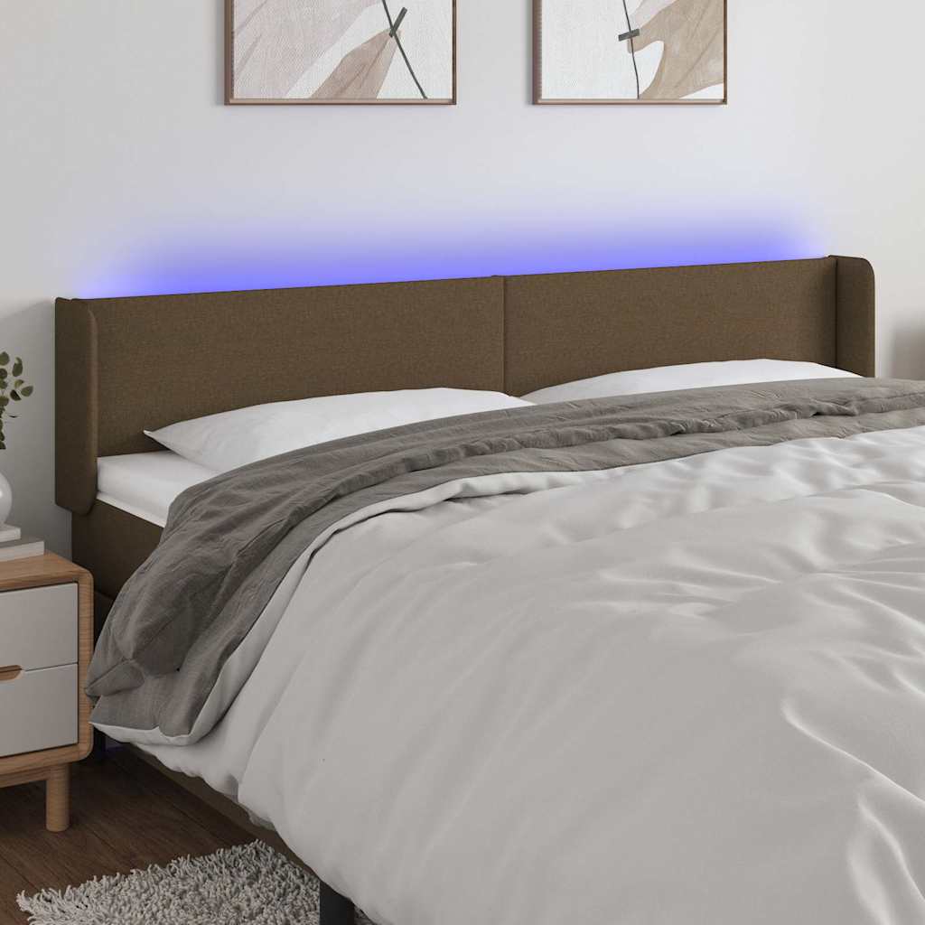 Sengegavl Med LED-lys Stof - Variant 3122973