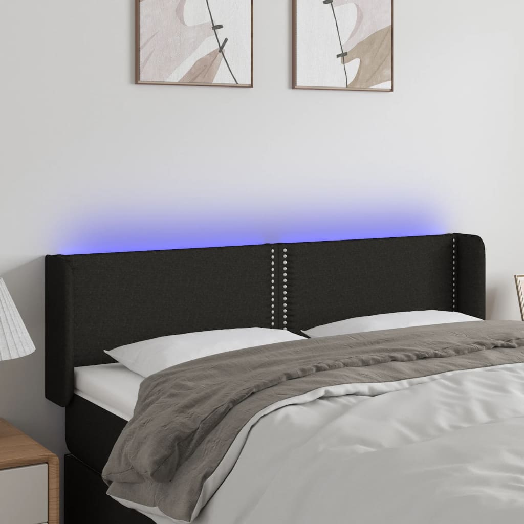 Sengegavl Med LED-lys Stof - Variant 3123096