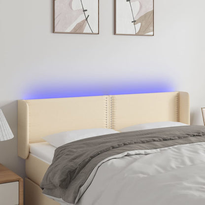 Sengegavl Med LED-lys Stof - Variant 3123099