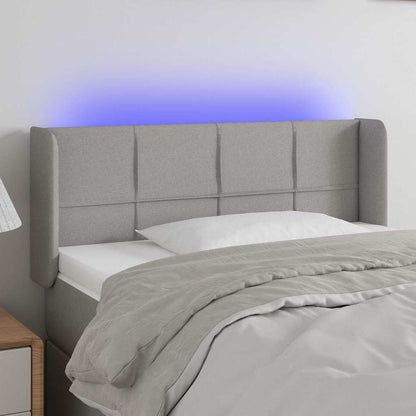 Sengegavl Med LED-lys Stof - Variant 3123210