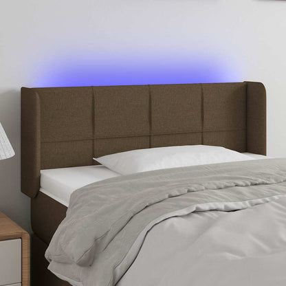 Sengegavl Med LED-lys Stof - Variant 3123213
