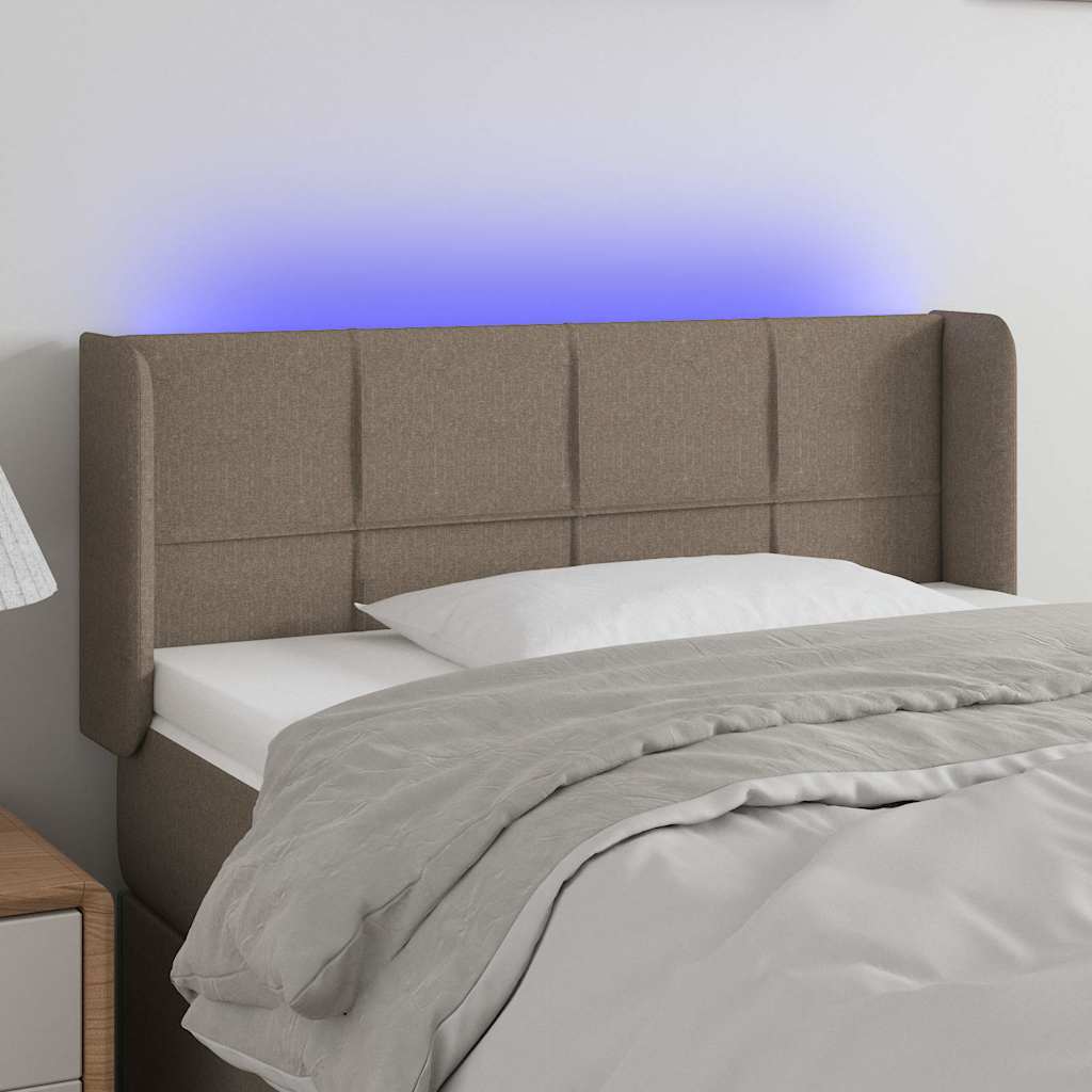 Sengegavl Med LED-lys Stof - Variant 3123214