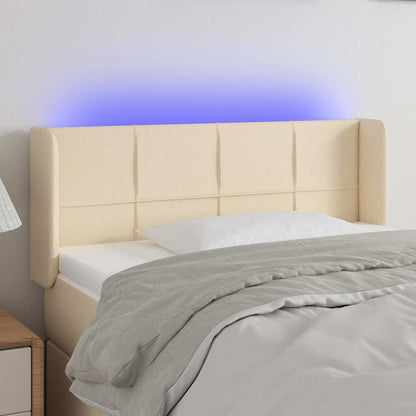 Sengegavl Med LED-lys Stof - Variant 3123215
