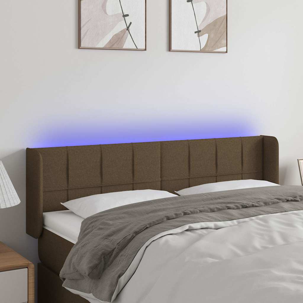 Sengegavl Med LED-lys Stof - Variant 3123237