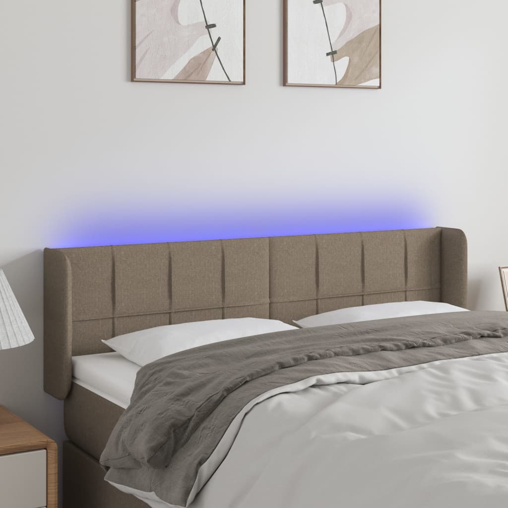 Sengegavl Med LED-lys Stof - Variant 3123238
