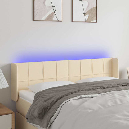 Sengegavl Med LED-lys Stof - Variant 3123239
