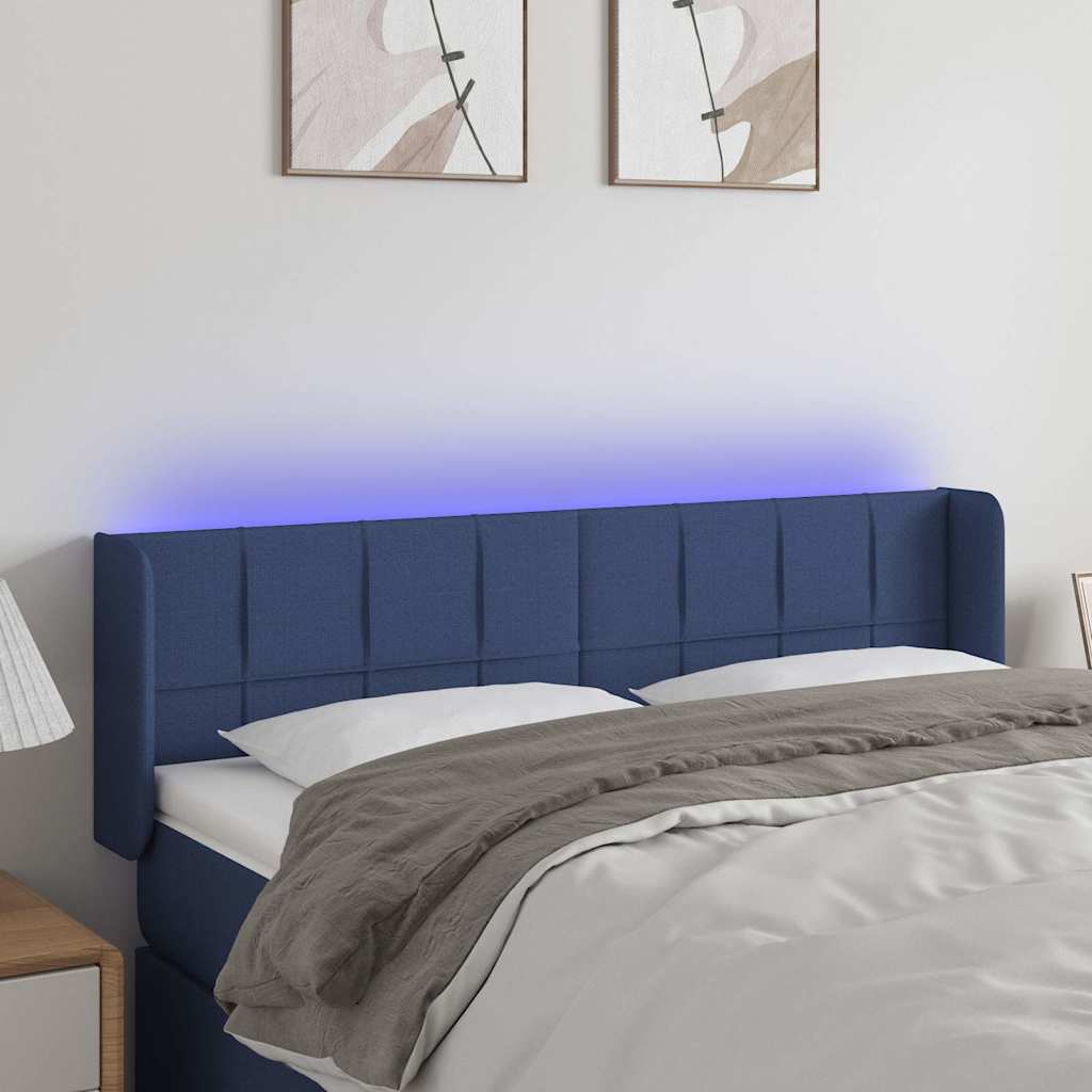 Sengegavl Med LED-lys Stof - Variant 3123240