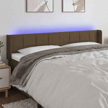 Sengegavl Med LED-lys Stof - Variant 3123261
