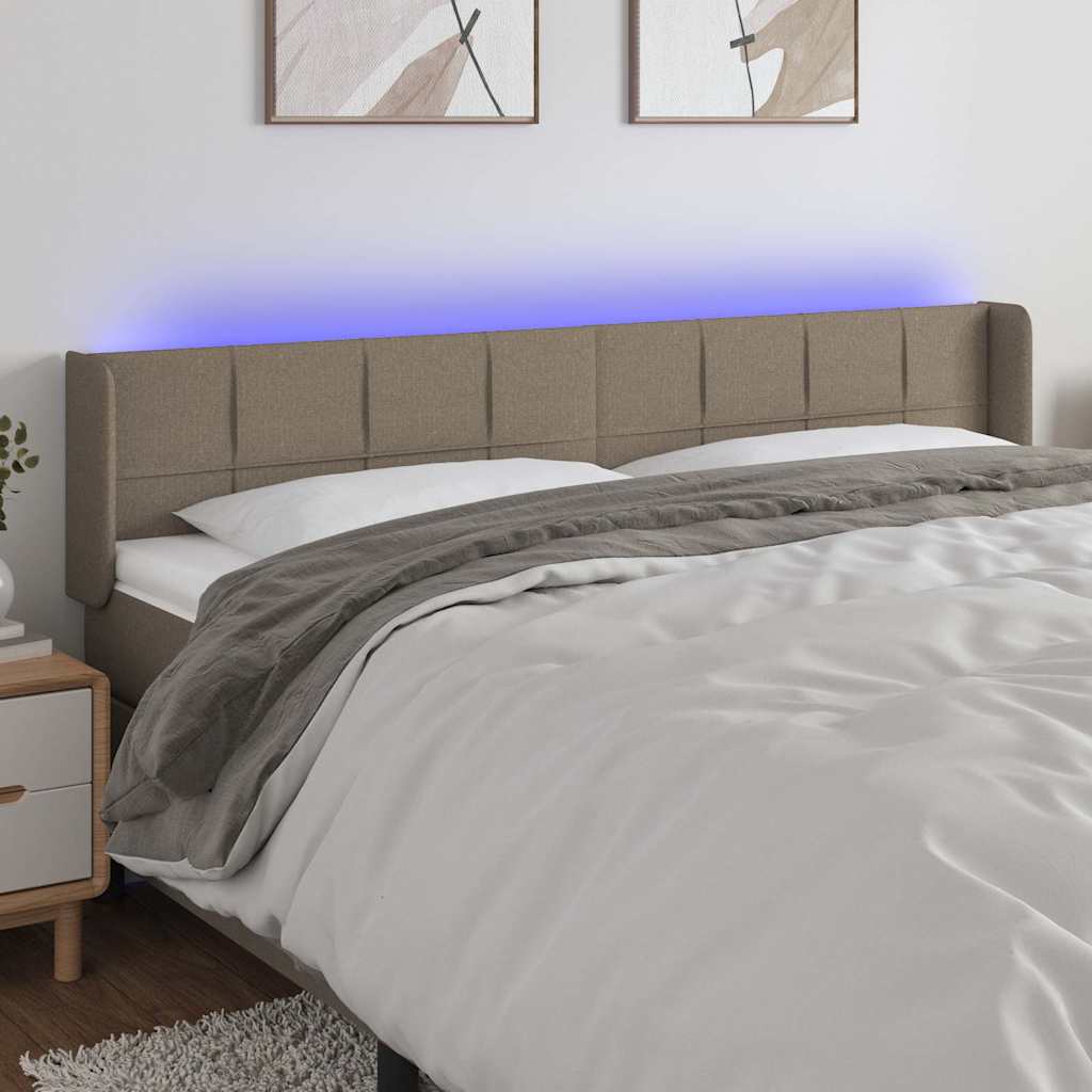 Sengegavl Med LED-lys Stof - Variant 3123262