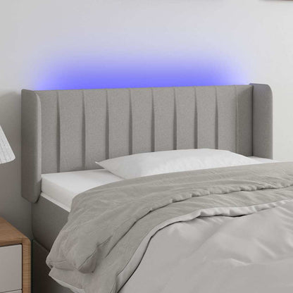 Sengegavl Med LED-lys Stof - Variant 3123464