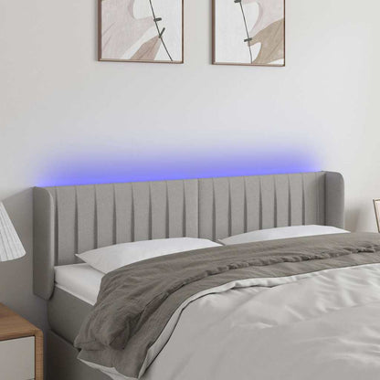 Sengegavl Med LED-lys Stof - Variant 3123472