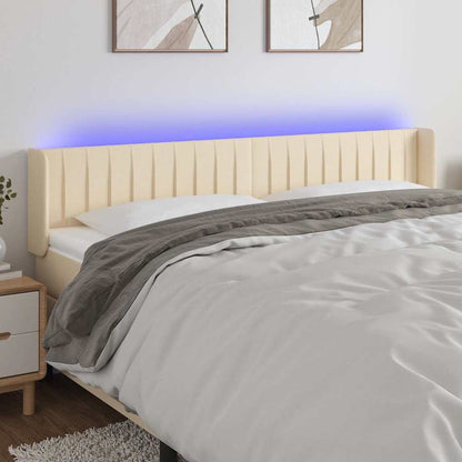 Sengegavl Med LED-lys Stof - Variant 3123485