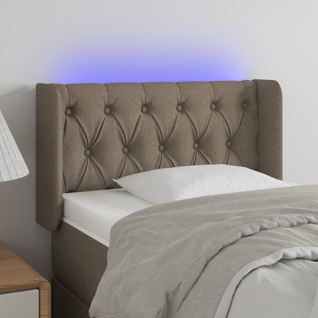 Sengegavl Med LED-lys Stof - Variant 3123550