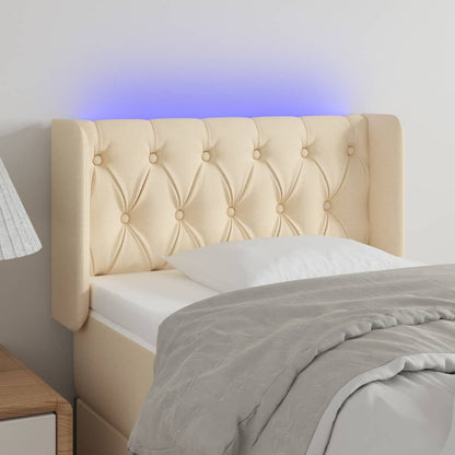 Sengegavl Med LED-lys Stof - Variant 3123551
