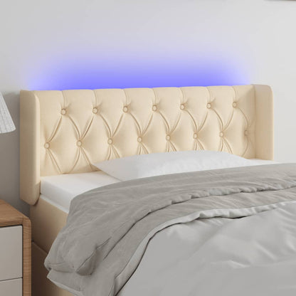 Sengegavl Med LED-lys Stof - Variant 3123559