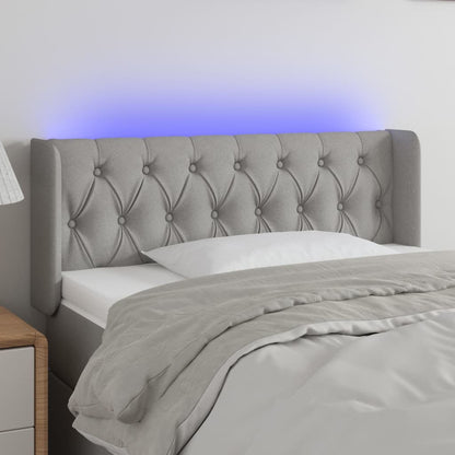 Sengegavl Med LED-lys Stof - Variant 3123562