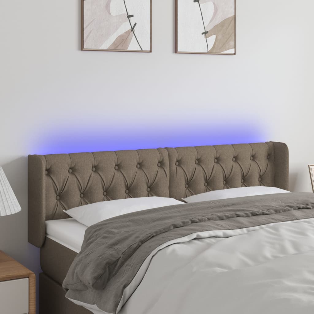 Sengegavl Med LED-lys Stof - Variant 3123574