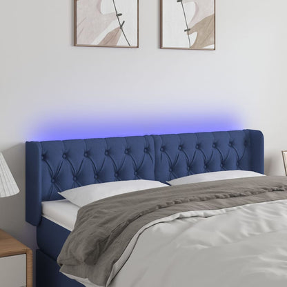 Sengegavl Med LED-lys Stof - Variant 3123576