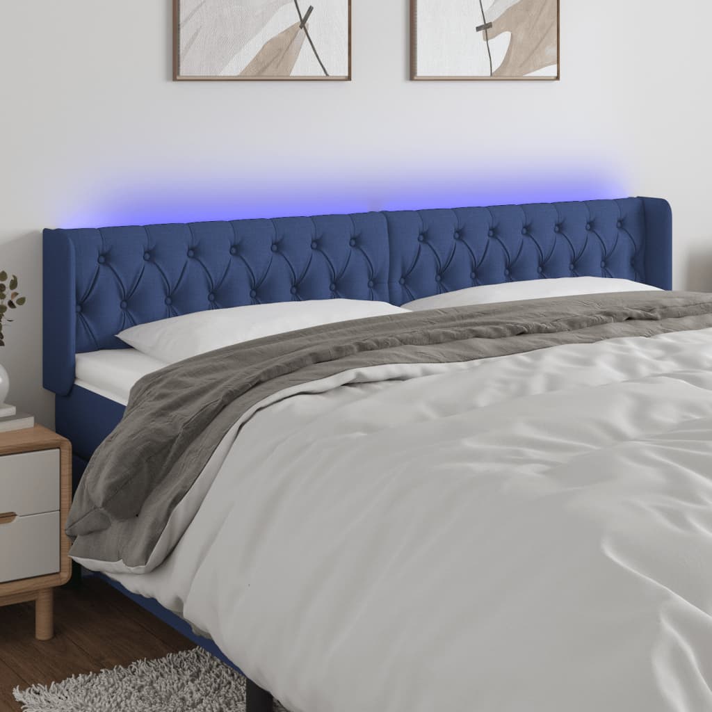 Sengegavl Med LED-lys Stof - Variant 3123600