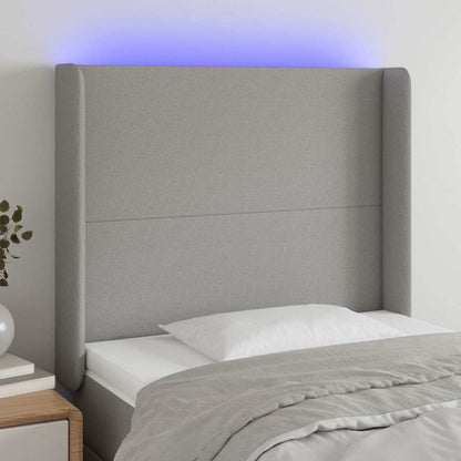 Sengegavl Med LED-lys Stof - Variant 3123742