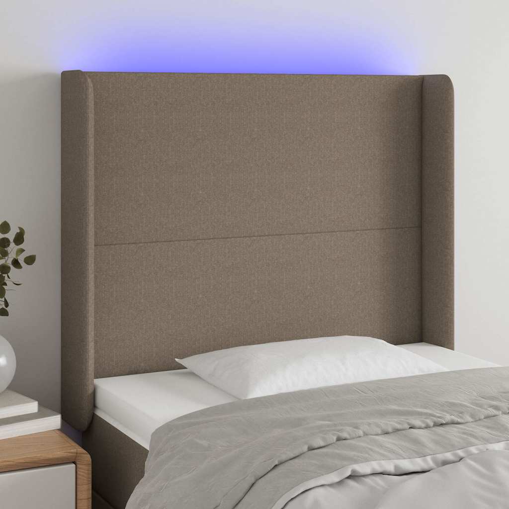 Sengegavl Med LED-lys Stof - Variant 3123746