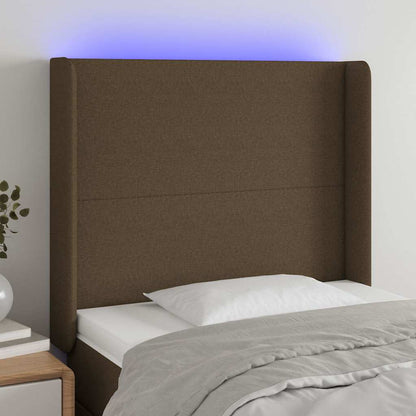 Sengegavl Med LED-lys Stof - Variant 3123761