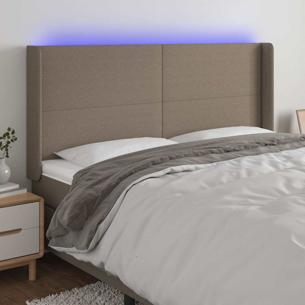 Sengegavl Med LED-lys Stof - Variant 3123786