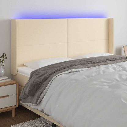 Sengegavl Med LED-lys Stof - Variant 3123795