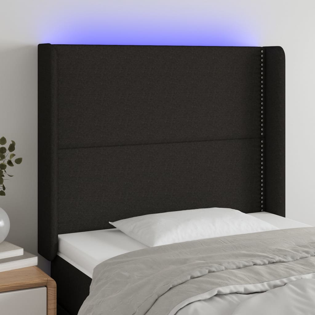 Sengegavl Med LED-lys Stof - Variant 3123892