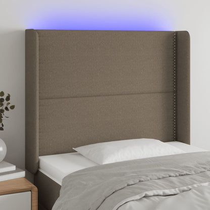Sengegavl Med LED-lys Stof - Variant 3123894