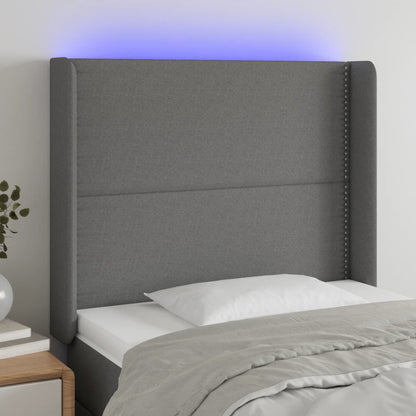 Sengegavl Med LED-lys Stof - Variant 3123899