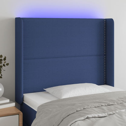 Sengegavl Med LED-lys Stof - Variant 3123904