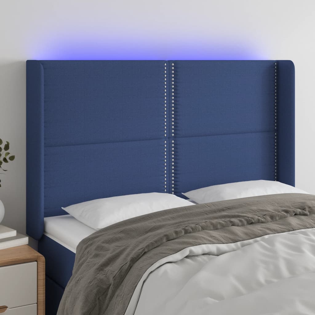 Sengegavl Med LED-lys Stof - Variant 3123912
