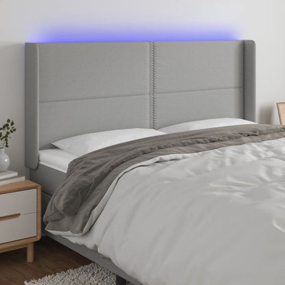 Sengegavl Med LED-lys Stof - Variant 3123922