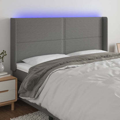 Sengegavl Med LED-lys Stof - Variant 3123923