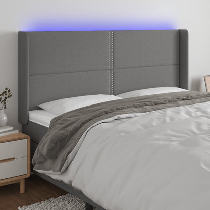 Sengegavl Med LED-lys Stof - Variant 3123931