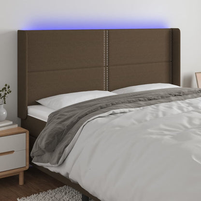 Sengegavl Med LED-lys Stof - Variant 3123933