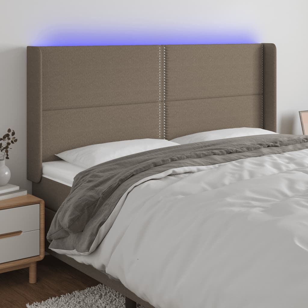 Sengegavl Med LED-lys Stof - Variant 3123934