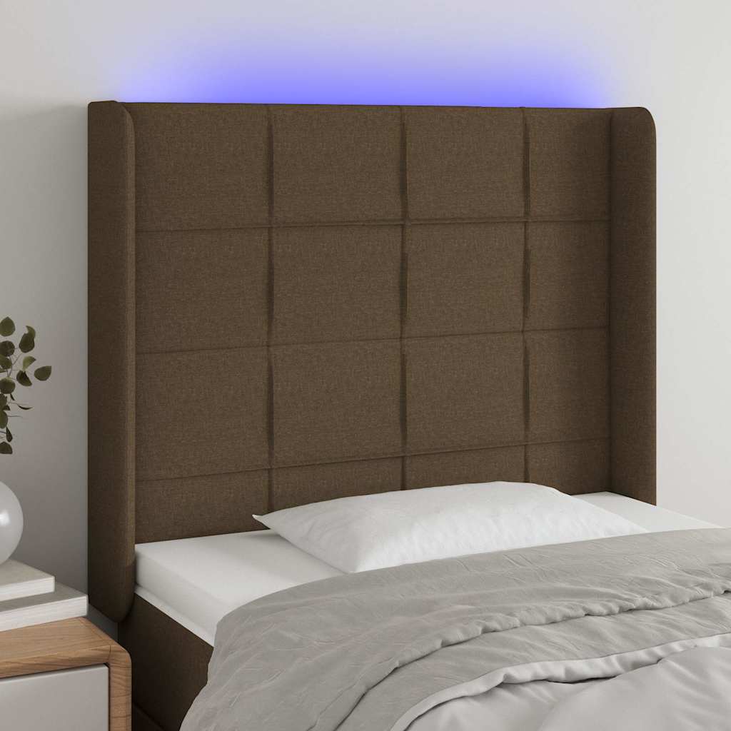 Sengegavl Med LED-lys Stof - Variant 3124041
