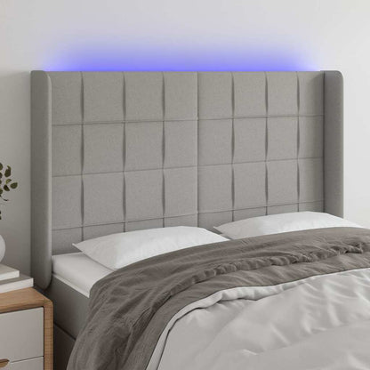 Sengegavl Med LED-lys Stof - Variant 3124046
