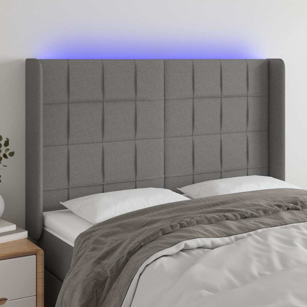 Sengegavl Med LED-lys Stof - Variant 3124047