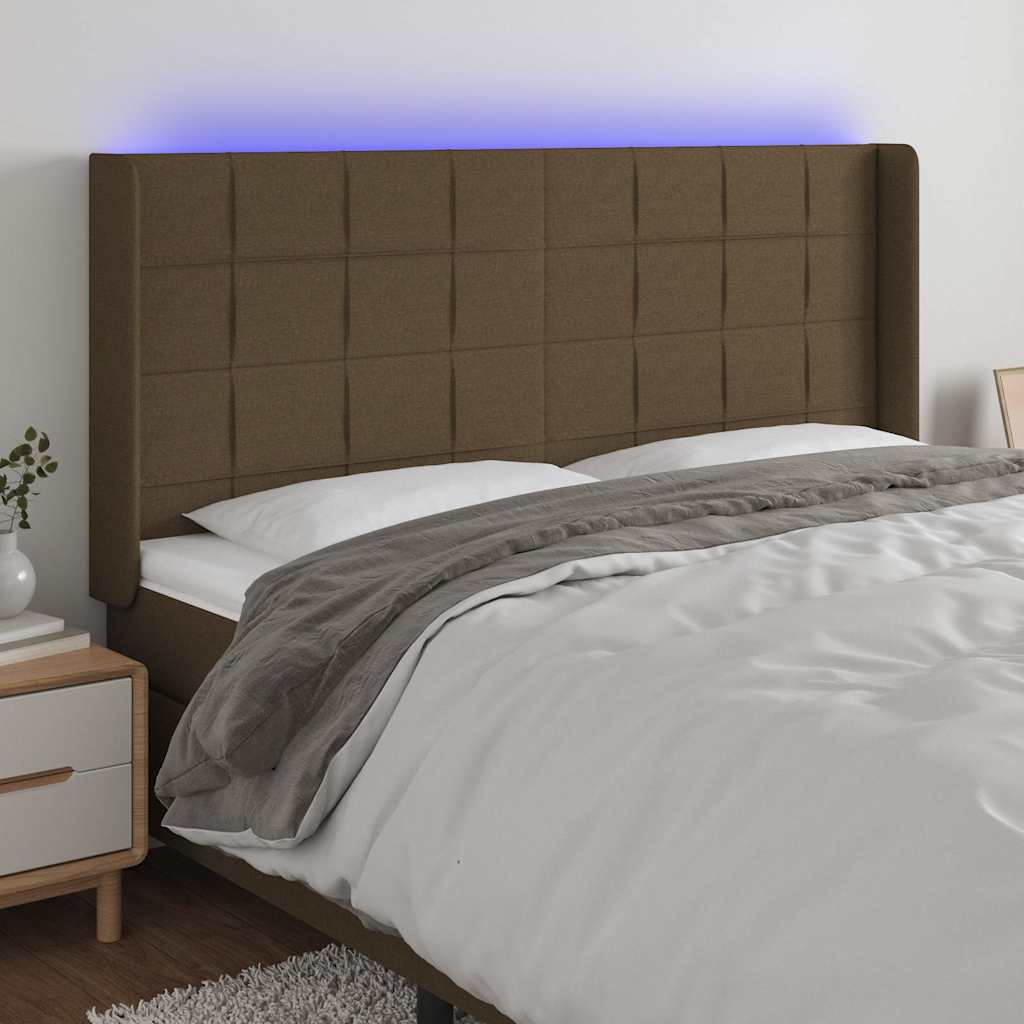 Sengegavl Med LED-lys Stof - Variant 3124065