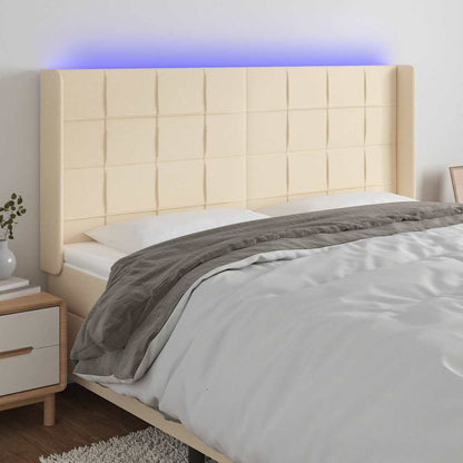 Sengegavl Med LED-lys Stof - Variant 3124075