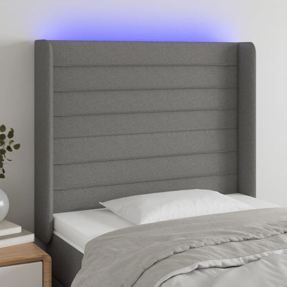 Sengegavl Med Led-Lys Stof