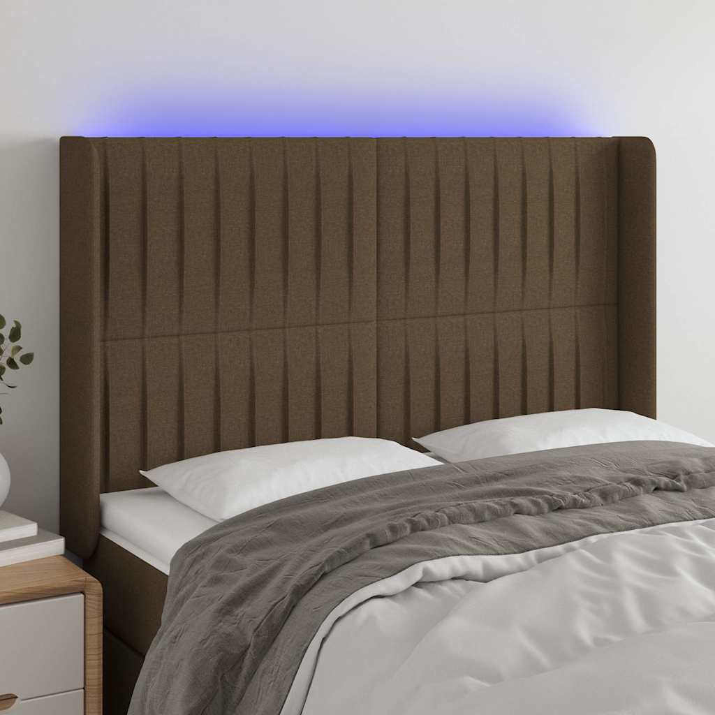 Sengegavl Med LED-lys Stof - Variant 3124287