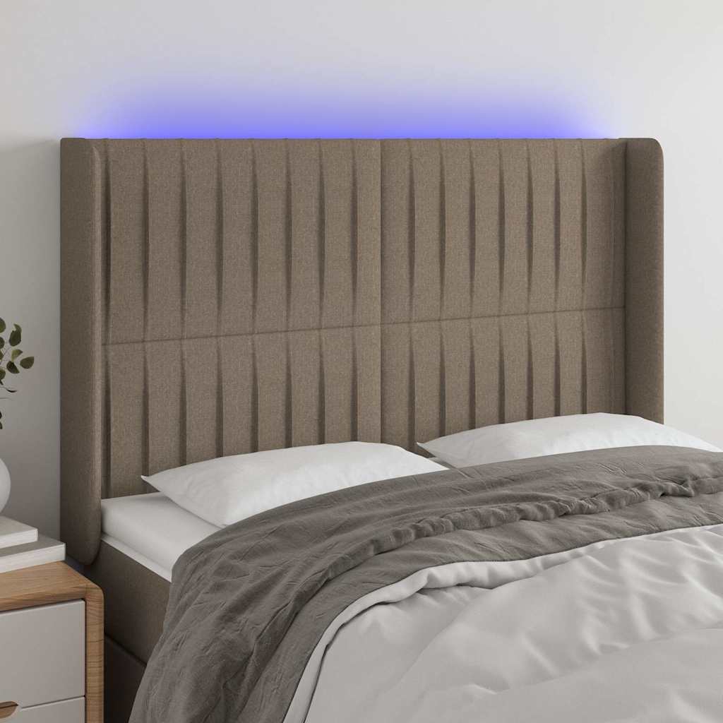 Sengegavl Med LED-lys Stof - Variant 3124288
