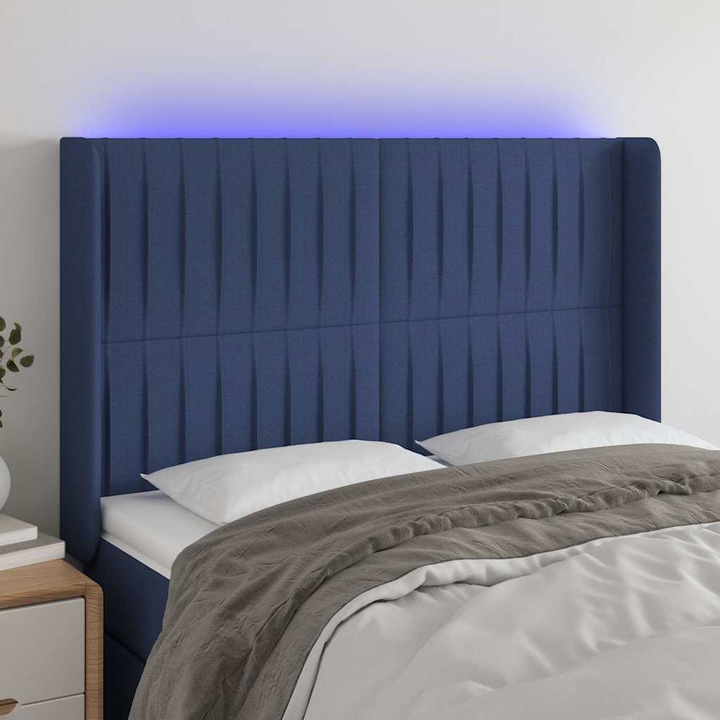 Sengegavl Med LED-lys Stof - Variant 3124290